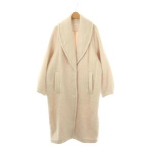 24AW シャギーロングコート ショールカラー アウター 0 アイボリー /DF OS