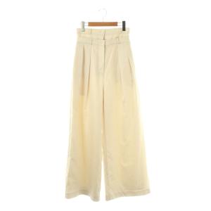 24SS レイヤードライク2wayパンツ ワイド タック 0 白 ホワイト /AT OS