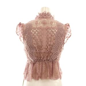 SNIDEL 24SS ジャガードレース ペプラムブラウス マーメイドスカート セットアップ F ピンク /ES OS