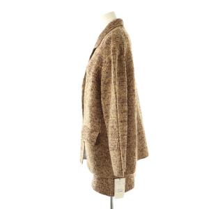 SNIDEL 24AW ニットジャケット ミニニットワンピース セット 2点セット F 茶 ブラウン /AT OS