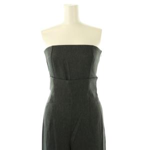 SNIDEL 24SS ウエストレースアップベアオールインワン サロペット 0 グレー /AT OS