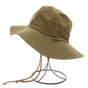 IL BISONTE 美品 サファリハット ロゴ刺繍 カーキ /BS