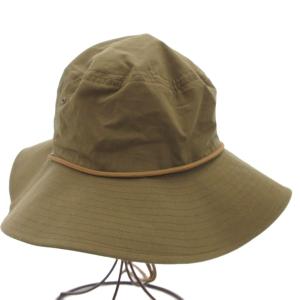 IL BISONTE 美品 サファリハット ロゴ刺繍 カーキ /BS