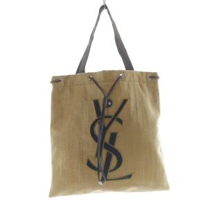 カハラ トートバッグ ハンドバッグ ロゴ 茶 ブラウン /SR OH