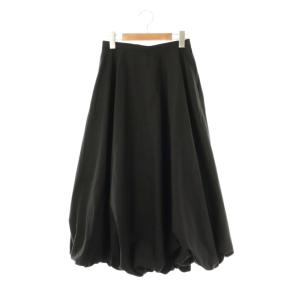コットン シルク バルーンスカート フレア 38 黒 /CX OS