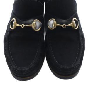 GUCCI ホースビット モカシン ショートブーツ 35 22cm 黒 ブラック 104 0088 /SR