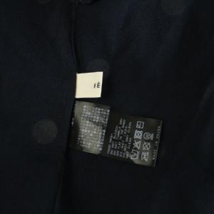 IENA 25SS FILMY ドット カーディガン ニット 長袖 シアー フロッキー ブラック /MY OS