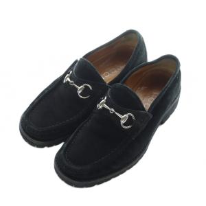 ローファー シューズ  ホースビット スエード 39 26cm 黒 ブラック AD /RI OS