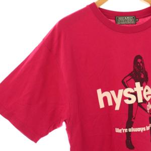 HYSTERIC GLAMOUR HYSTERIC DELIGHT Tシャツ カットソー M ピンクレッド ブラック ホワイト /DO OS