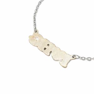 HYSTERIC GLAMOUR ロゴブレスレット 黒 ブラック シルバー色 /SR SH