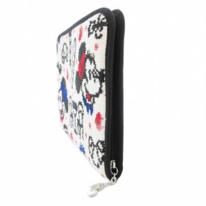 FEILER ×ディズニー Disney ヴィジュテーム マルチケース ミッキーマウス ミニー 総柄 白 ホワイト /GV