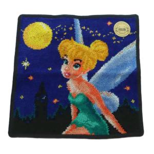 × ディズニー Disney シャイニングナイト ティンカーベル タオルハンカチ 総柄 紺 /MI OS