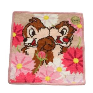 × ディズニー Disney グッドバディー チップとデール タオルハンカチ 花柄 ピンク /MI OS