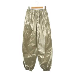 POLYESTER COTTON HAKU PANTS イージーパンツ 36 シルバー色 /DF OS
