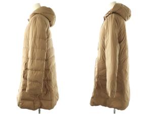 BALLSEY ダウンコート リバーシブル ジップアップ 38 ブラウン /HK OS