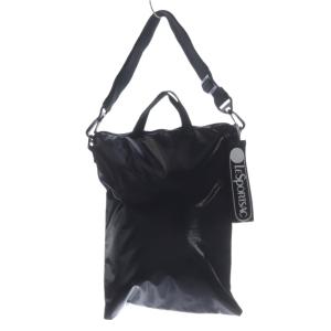 LesportSAC モバイル ショルダーバッグ ハンドバッグ 2way ロゴ 黒 ブラック /SR