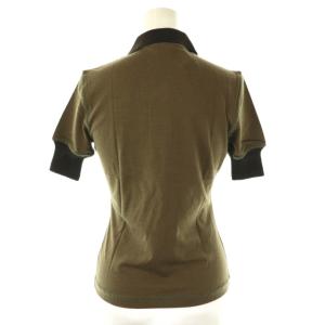 miumiu ニットポロシャツ 半袖 S カーキ /AT OS