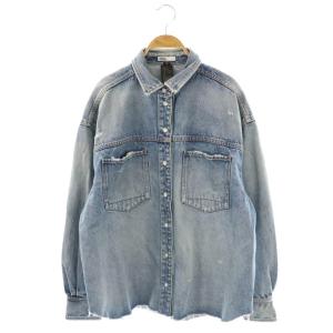 ビッグデニムシャツジャケット ジージャン 38 ブルー /DF OS