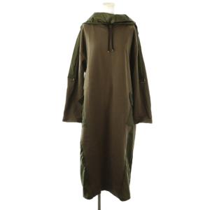 エッセンシャル ESSENTIAL タフタドッキングワンピース 38 ブラウンカーキ カーキ /DO OS