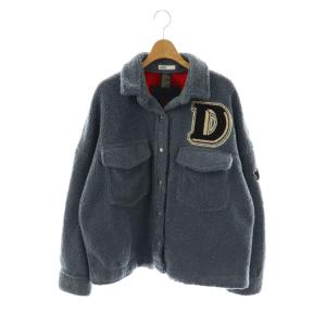 PEGGY ボアジャケット ブルゾン F ブルーグレー /HK OS