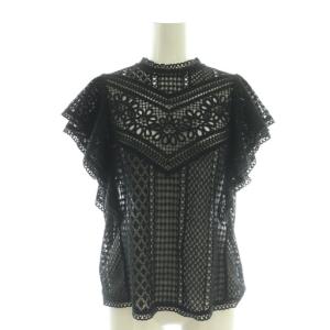 キカレーススタンドネックブラウス プルオーバー 38 黒 /CX OS