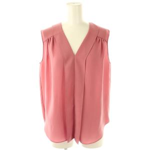PRIME GGT LIGHT V FLAP TOP ブラウス ノースリーブ S ローズピンク /ES
