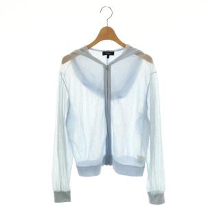 25SS SHEER CREPE ZIP BLOUSON HOODIE パーカー ブルゾン シアー S