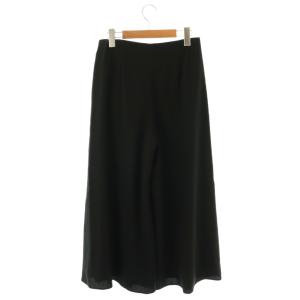 Theory 25SS SATIN CREPE WIDE A LEG PNT パンツ 0 ブラック /DO OS