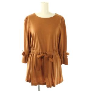 ウールリボンチュニック ウール 40 ブラウンベージュ /DO OS