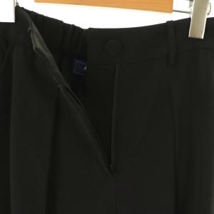 M'S GRACY サイドプリーツワイドパンツ 38 ブラック /DO OS