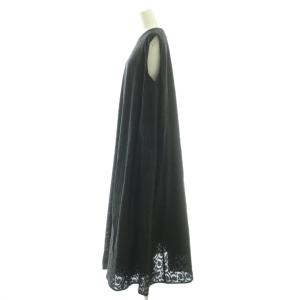 mizuiro ind mizuiroind ノースリーブワンピース マキシ ロング 黒 ブラック /AT OS