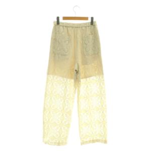 BEAUTY&YOUTH UNITED ARROWS レースパンツ ストレート イージー M アイボリー /AT OS