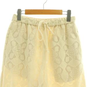 BEAUTY&YOUTH UNITED ARROWS レースパンツ ストレート イージー M アイボリー /AT OS