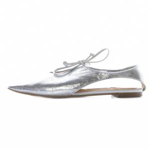 PIPPICHIC AMBER COCO 8 フラットシューズ パンプス スクエアトゥ 36.5 シルバー色 /SR