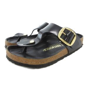 ギゼービッグバックル Gizeh Big Buckle トングサンダル シャワー レザー 24cm 黒