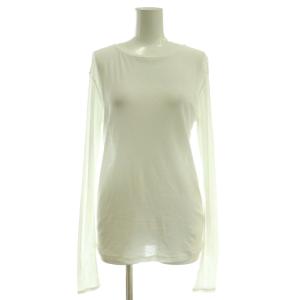 24AW HTシアーロングTee カットソー 長袖 シースルー F 白 ホワイト /AT OS