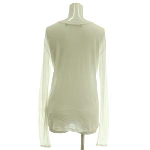Framework 24AW HTシアーロングTee カットソー 長袖 シースルー F 白 ホワイト /AT OS