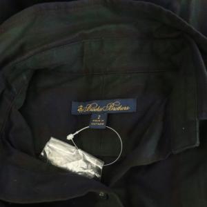 Brooks Brothers 長袖 ブラックウォッチ シャツドレス ワンピース ロング チェック 刺繍 2 ブラックウォッチ /MY
