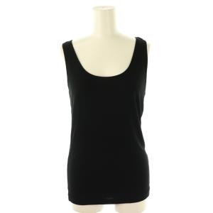 Soft Stretch Ri タンクトップ Uネック F 黒 ブラック /AT OS