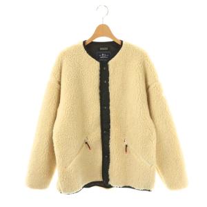 ×DRESSTERIOR ボアジャケット フリース アウター スナップボタン EU S アイボリー /CX