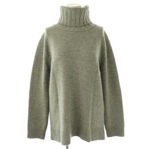 JADE タートルネックニット セーター カシミヤ混 グレー /DO OS