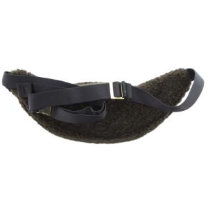 STAMMBAUM ボアボディバッグ ウエスト ロゴ 茶 ブラウン /GV