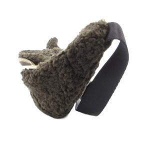 STAMMBAUM ボアボディバッグ ウエスト ロゴ 茶 ブラウン /GV