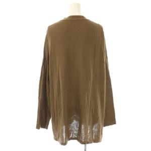 Whim Gazette WhimGazette 24SS ハイゲージカーディガン Vネック 長袖 F 茶 ブラウン /AT OS