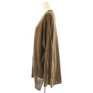 Whim Gazette WhimGazette 24SS ハイゲージカーディガン Vネック 長袖 F 茶 ブラウン /AT OS