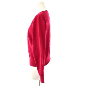 PLST 24AW エクストラファインメリノウールブレンドメタルボタンカーディガン ニット M レッド /DF OS