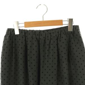 VERMEIL par iena 23SS ドットワイドパンツ イージー 40 グレー /AT OS