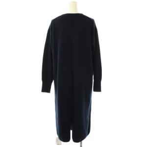 ROSSO カシミヤ混ラムウールVネックニットワンピース アンゴラ混 F ネイビー /ES OS