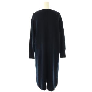 ROSSO カシミヤ混ラムウールVネックニットワンピース アンゴラ混 F ネイビー /ES OS