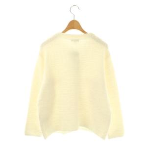 INDIVI ツイードMIXクルーカーディガン 38 白 ホワイト /AT OS